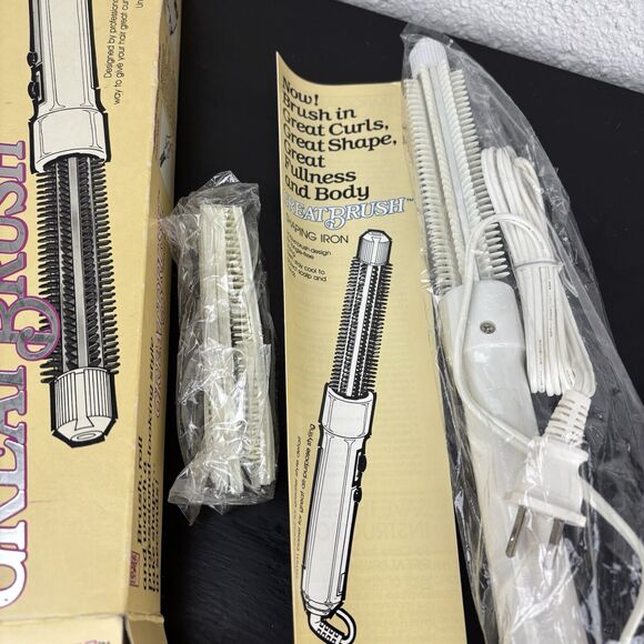 VTG Helene Curtis Shaping Iron 19mm All Purpose Aluminum Barrel Great Brush NOS - Picture 12 of 12